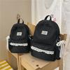 Cute Polka Dot Backpack with Lace Trim, Stylish School Bag for Women and Teens, Lightweight and Spacious Design