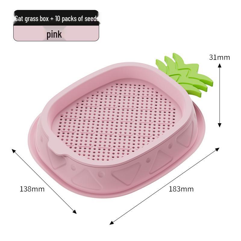 Cat Grass Hydroponic Kit: Wheatgrass Catnip Snacks for Hairball Relief