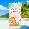 A-Asamimichaans Cartoon Schläfrig Niedlich Handtuch Textil Bademantel Strand Schnelltrocknend Leicht Tragbar Camping Schwimmbad Reise