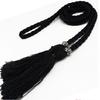 Accesorios de vestir de ropa de estilo nacional, cinturón trenzado, borla, cadena de cintura, cuerda