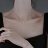 Geometric Diamond Zircon Clavicle Necklace: Elegant Women's Style