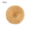 Dining Experience Insulation Pads Rattan Coasters Environmentally Friendly