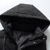 Mote Vinter Ermeløse Parkas Mann Lang Vest Hette Pluss Størrelse Casual Tykk Varm Yttertøy Herrejakker