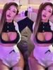 Lolita Sexy Costume Cosplay Adult Womens Clothing Lingerie Sultry Bodysuit Open Bra Erotic Girl Uniform Set Female Outfit