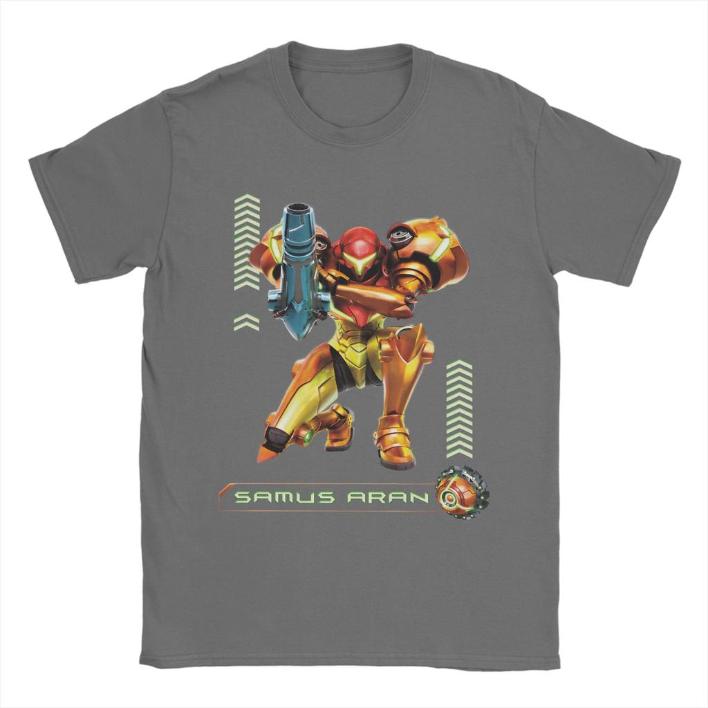Unisex TShirt Samus Aran Super Metroid Awesome Pure Cotton Tee Shirt Short Sleeve  T Shirts O Neck Clothes Summer