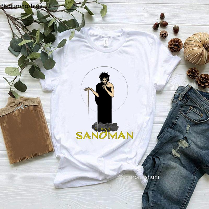 New Cute Hero The Sandman Tshirt Women Clothes Funny Female Clothing Short Sleeve Tshirts 90s Summer Tops Harajuku Streetwear