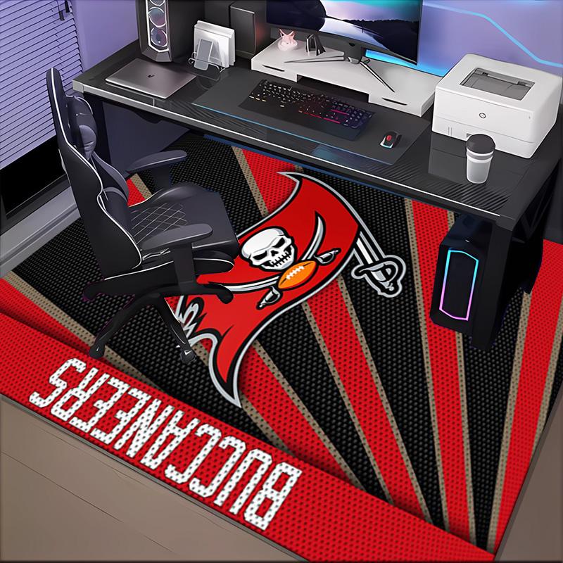 Buccaneers Team Spirit Rug Game Carpet, Floor Mat for Bedroom Living Room Entryway Rug, Home Decor Idea Gift for Christmas Birthday
