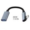 USB C to USB Adapter 3.0 Female OTG Cable, Nylon Braided Fast Charging and Data Sync for Gaming and Office Use Drop Shipping