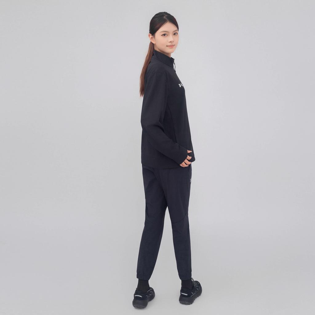 Under Armour Sports Series Womens Training Logo Print Outdoor Casual Sports Zip-Up Jacket Unisex jackets Black 24500402-001