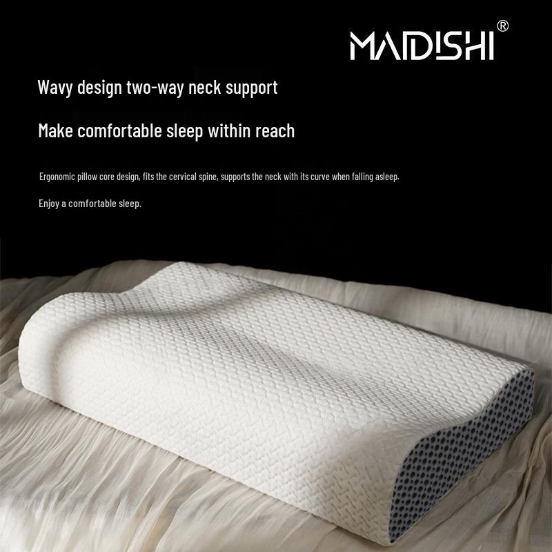 Wave Memory Foam Neck Support Pillow for Home & Hotel
