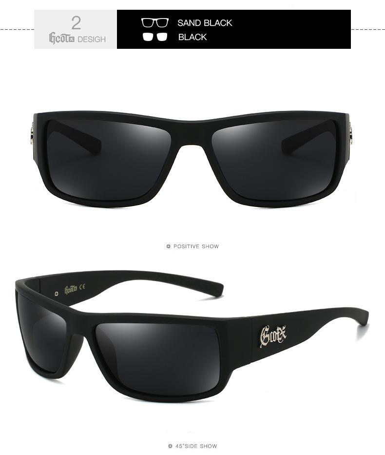 Óculos de Sol Polarizados GCOTX Estilo Chicano Biker G623