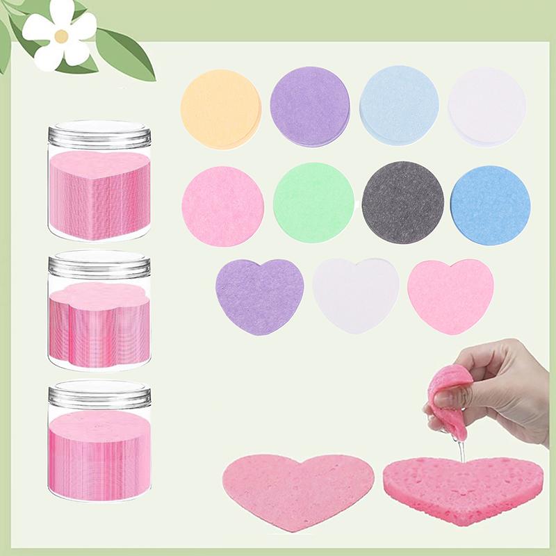20PCS/Box Compressed Facial Sponges Cosmetic Hydrotherapy Sponge Spa Face Pads For Daily Cleansing Makeup Removal Exfoliation