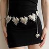 Französischer Stil Retro Kleiner Duft Übertrieben Große Liebe Fransen Taillenkette Damen Mit Kleid Verziert Metallkettengürtel