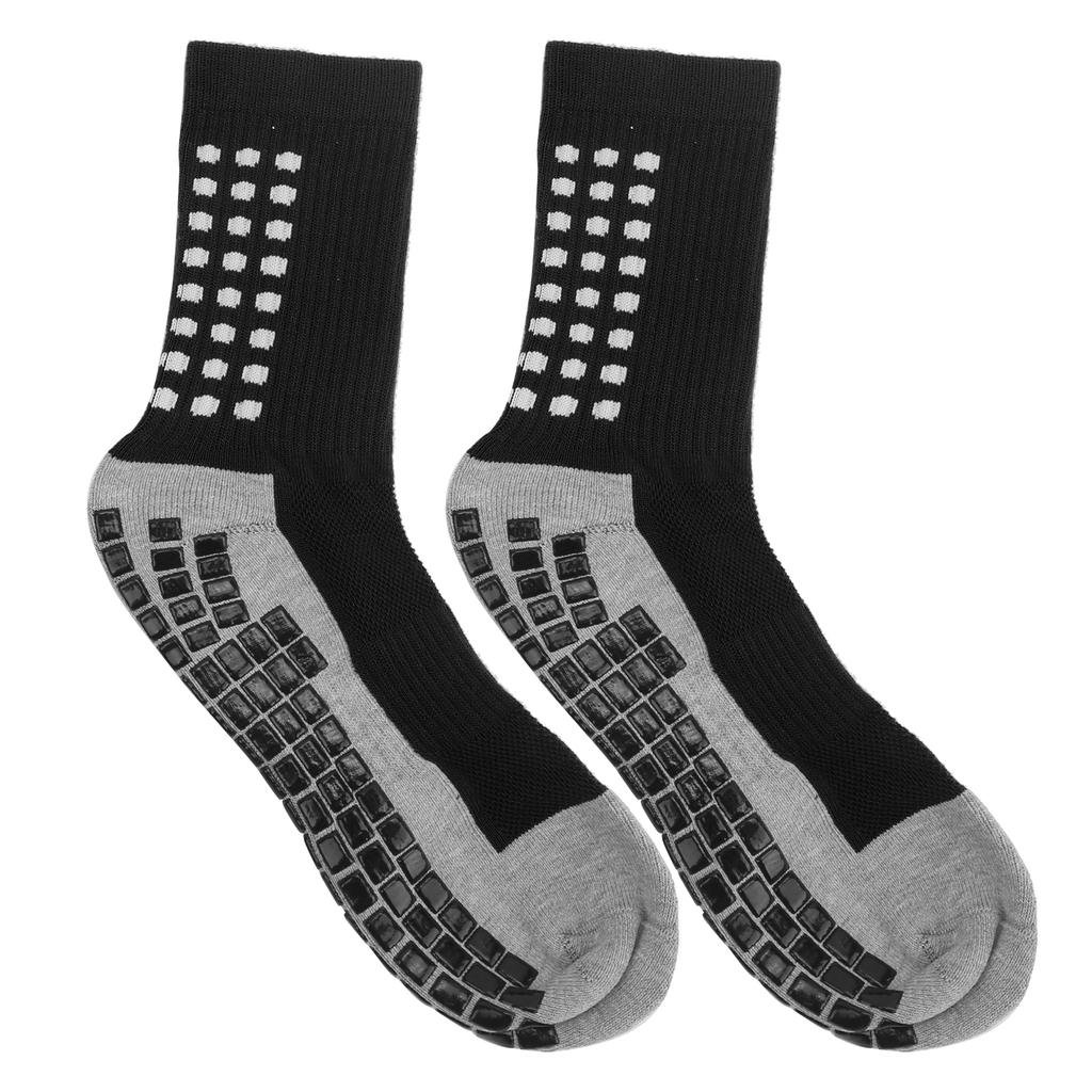 Męskie grube antypoślizgowe sportowe oddychające sportowe skarpetki z gumową amortyzacją(czarny )