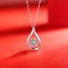 Xiaomi Huitan Classic Waterdrop Shaped Luxury Necklace for Women Inlaid AA Cubic Zirconia Eternity Engagement Necklace Female Jewelry