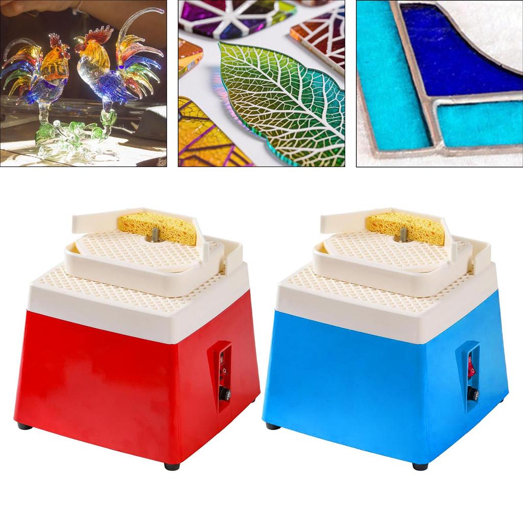 Stained Glass Grinding Tool with Bit Small Portable Mini Glass Grinding Machine for Home Processing Hobby