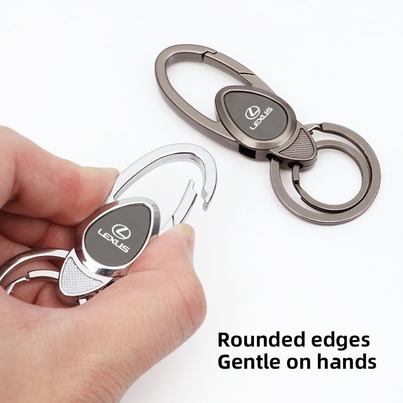 Metal Buckle Keychain Climbing Hook Car Key Ring Accessories for Lexus LS RX300 IS250 LX470 GX GX460 Ct200h UX UX250h GS NX300h MW2
