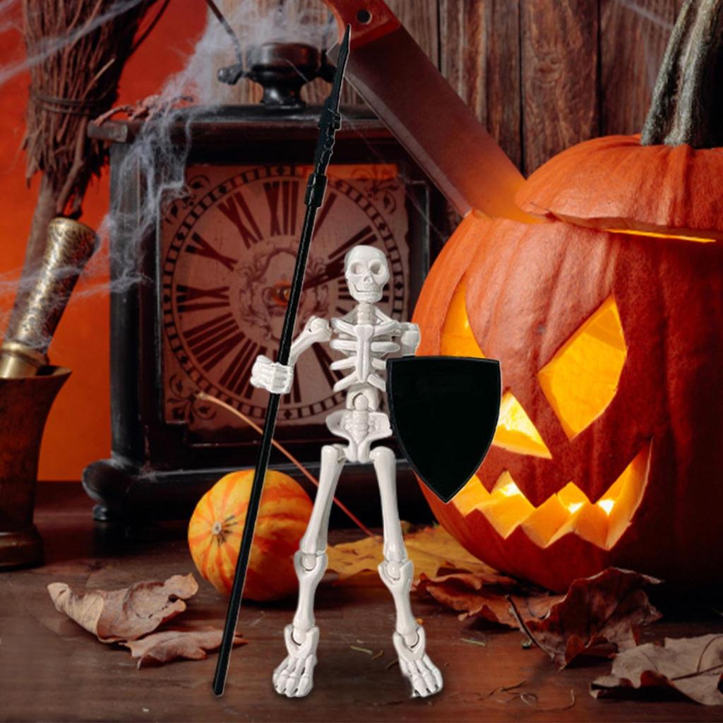Akční figurka kostlivce Pohyblivá panenka kostlivce Pro Halloween Model lidské kostry Hračky Figurka Dekorace Pro sbírání Vystavení Vnitřní