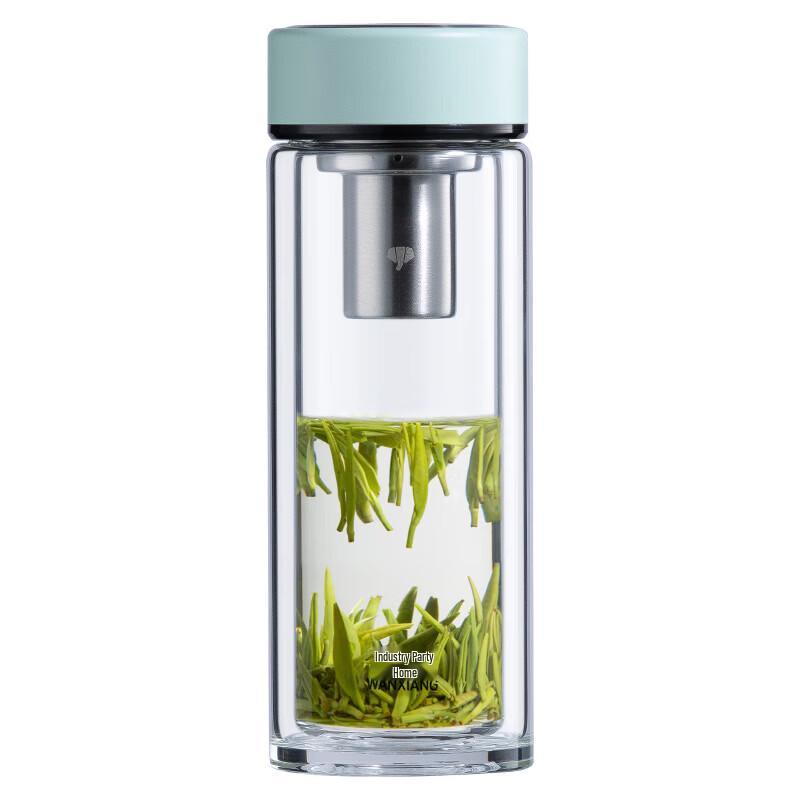 WANXIANG Double-Wall Heat-Resistant Glass Drinking Cup