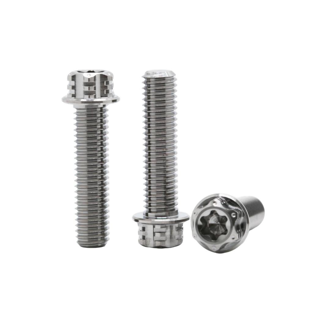 Titanium Alloy M5/M6/M8 Hexagon Torx Flange Head Screw for Electric Motorcycle Caliper Modification
