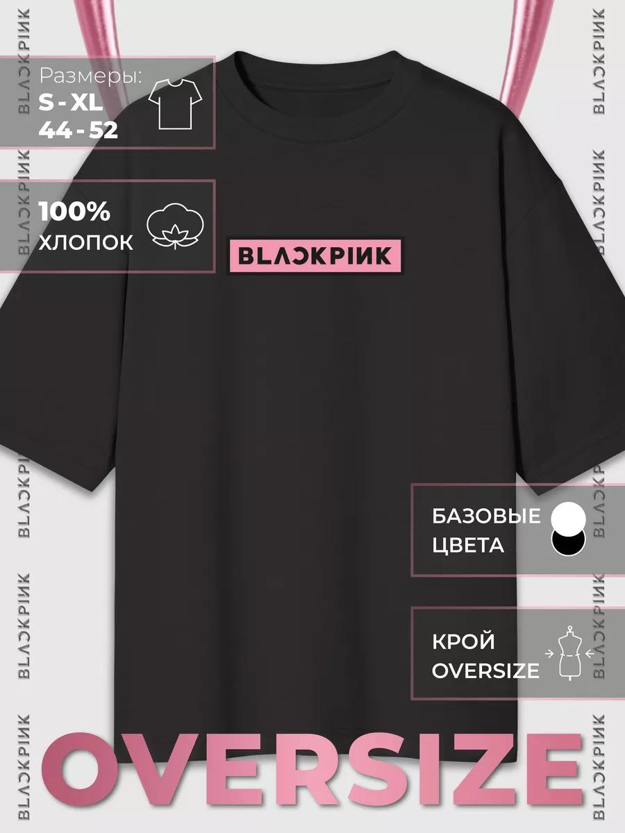 Oversized T-shirt with BLACKPINK print L