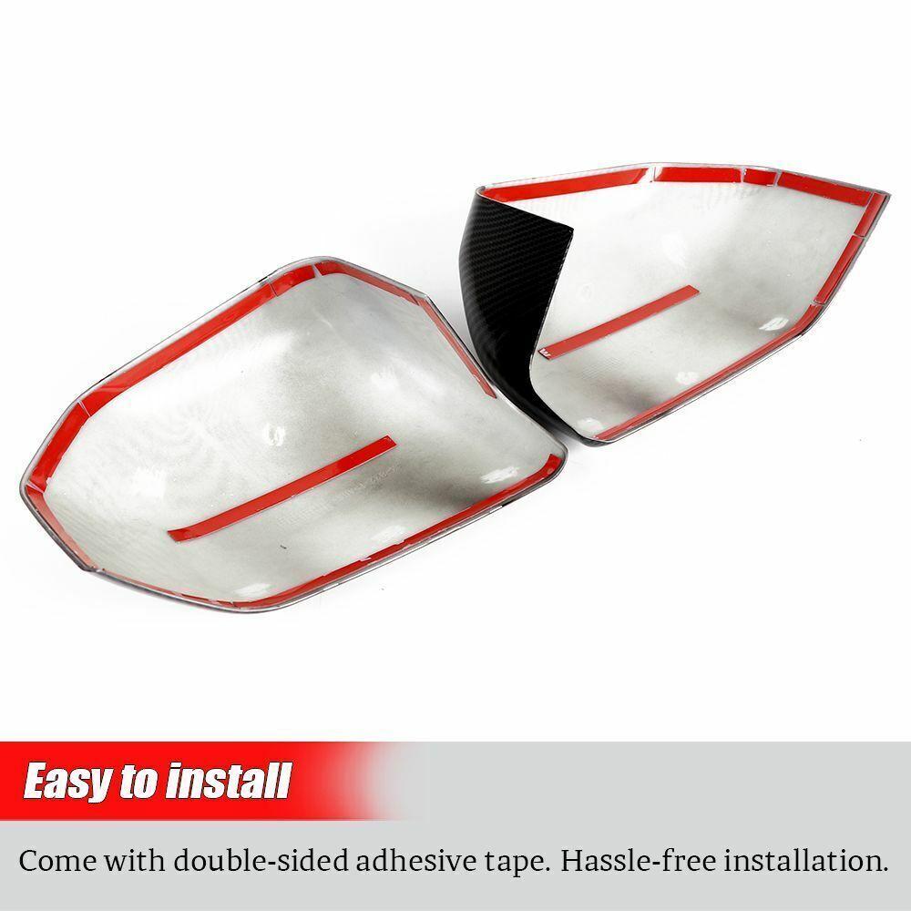 For Ford F150 2015-2020 Raptor Rearview Side Mirror + Door Handle Cover Wing Cap Car Exterior Door Rear View Case Trim Sticker