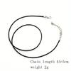 20Pcs 45cm Black Leather Braided Rope Necklaces with 5cm Extender Chain with Lobster Clasp String Cord DIY Jewelry Chains