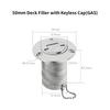 Stainless Steel 316 Deck Filler GAS DIESEL FUEL WASTE WATER 38mm 50mm Mirror Polish Marine Boat Hardware Deck Filler Cap