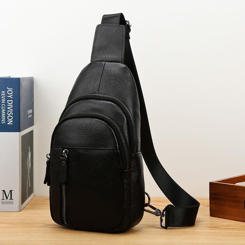 Single-shoulder Crossbody Bag Chest Bag Business Travel High-end Large-capacity Men's Small Crossbody Bag