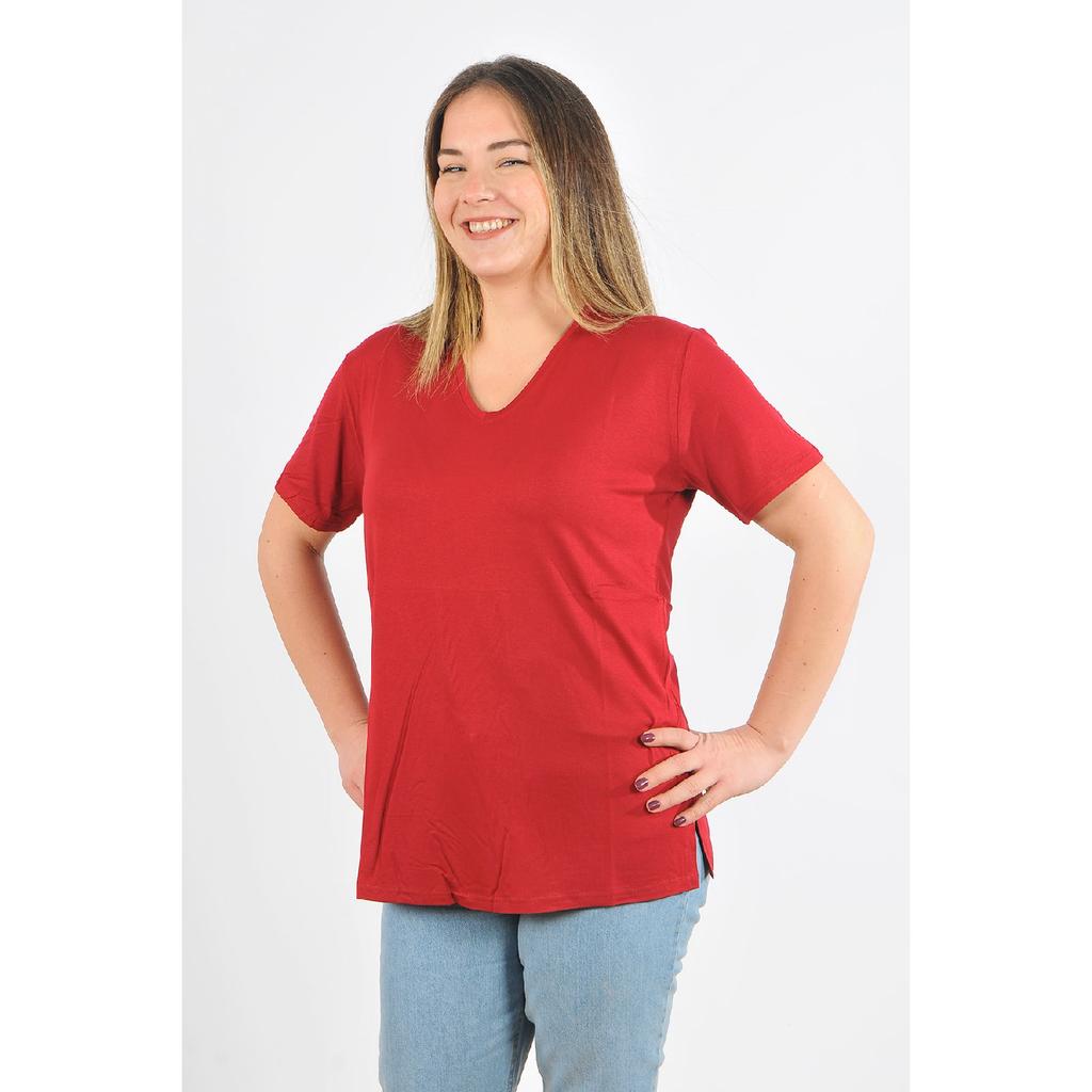 Women's V-neck Large Size T-shirt Cty-cnd-01