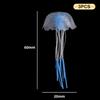 3Pcs Artificial Glowing Fluorescent Jellyfish Aquarium Decoration Fish Tank Underwater Plant Marine Aquatic Landscape Ornament