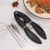 4Pcs Stainless Steel Crab Leg Forks Pick Sets Plastic Lobster Shellers  Crab Eating Tools