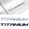 Samochód 3D Metal TITANIUM List Trunk Body Badge Godło Naklejki Naklejka Dla Forda Mondeo Mkv Kuga Ecosport Focus