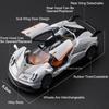 1:43 PAGANI ZONDA R AE86 Toy Model Cars Metal Diecast Doors Opened Rubber Tires Detachable Assembly Decoration for Boys Gifts
