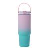 30 Oz Stainless Steel Tumbler with Handle Straw Lid Insulated Travel Mug Leakproof Water Cup for Home Office Gym Travel Smoothie Bottle for