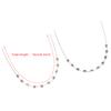 2Pcs/Pack Colorful Hook Temporary Tooth Decoration With Metal Wires Metal Bracket Orthodontic Ligature Ties Dental Decorations