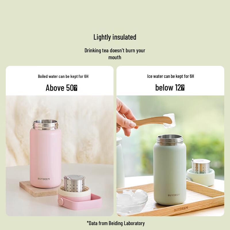 Buydeem 640mL Insulated Tea Infuser Tumbler