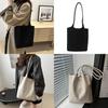 Trendy Vintage Large Capacity Canvas Tote Bag For Women In Black Brown And White Colors