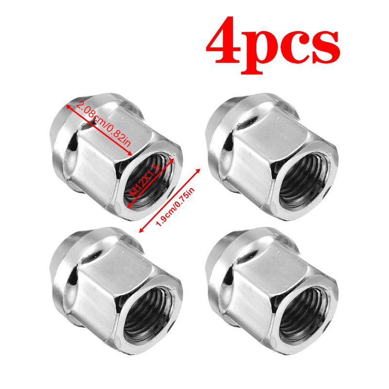 

4/1Pcs Car Chrome Alloy Wheel Nuts & Bolts For Ford Fiesta/KA/Mondeo 1989-1997 1996-2009 M12 x 1.50 Car Accessories