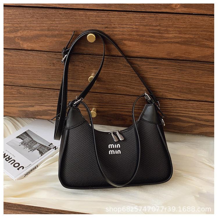 

Fashion high sense dumpling bag women 2025 small fresh dopamine casual armpit bag simple contrasting color women s bags