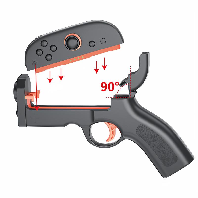 2 Stück Somatosensorische Gaming-Pistole Joypad-Pistolenhalterung Handgriff Feuerpistolen-Controller für Nintendo Switch2 Joy-Con Links Rechts Halterung