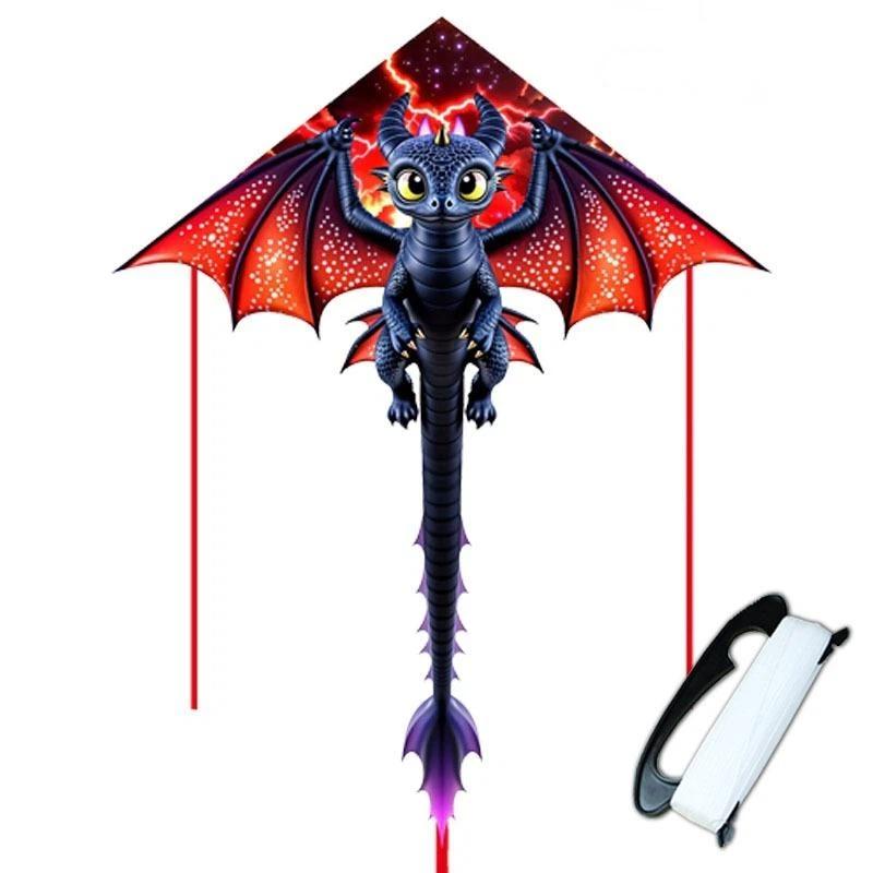 Creative 1.4M Large Dragon Kite Cute Lifelike 3D Dragon Outdoor Sport Fun Flying Kite For Child Toy