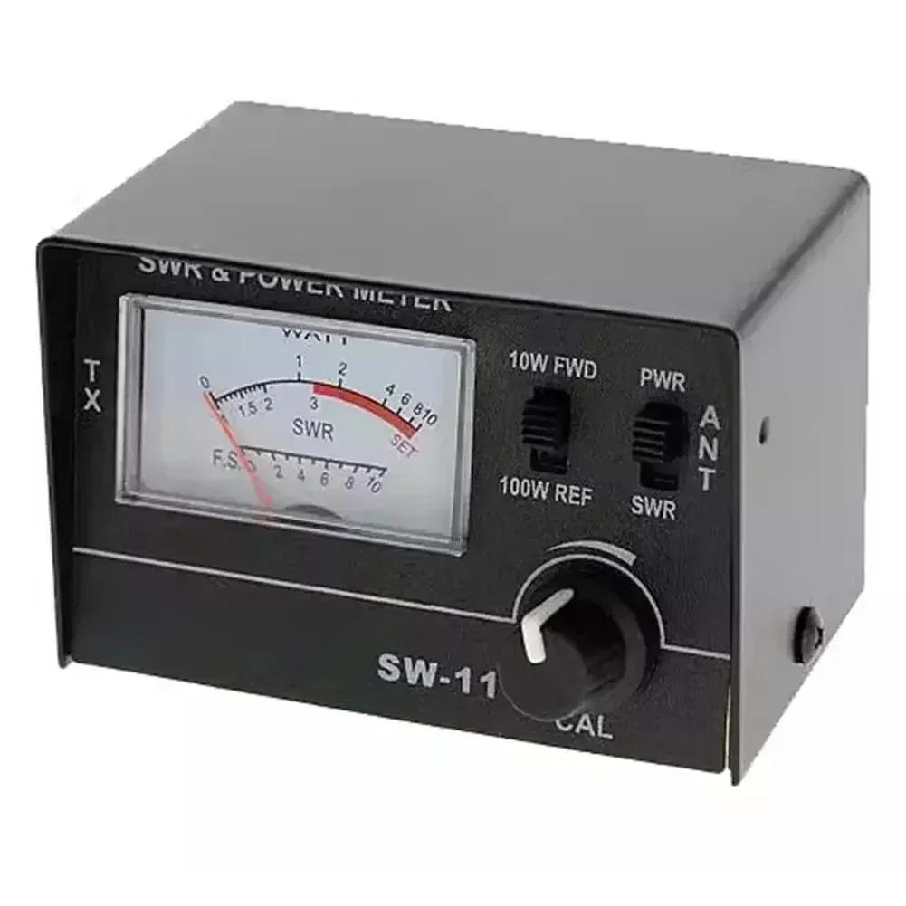 SW-111 100W Power/SWR Meter, Antenna Communication Meter For CB Radio Antennas Field Strength Tester Two-Way Radio Power Meter