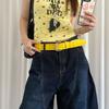 Double-Breasted Women's Belt Y2k Dress Jeans Belt Trendy Wide Waist Belt  Streetwear