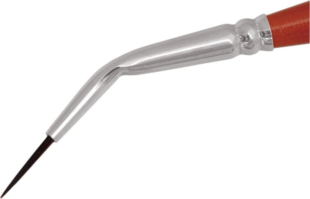 Beaver Corporation AMS Artege Paint Camron Pro Recta Hobby Painting AMS164895 Brush, 830, No. 2/0, Bent, 8.0mm Bristles, 1.1mm Bristles, Tool,