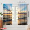 2pcs 2D Flat Printing Curtains Delight Lord Heart Psalm Fabric Without Electricity Party Decorations Perfect for Outdoor Holiday
