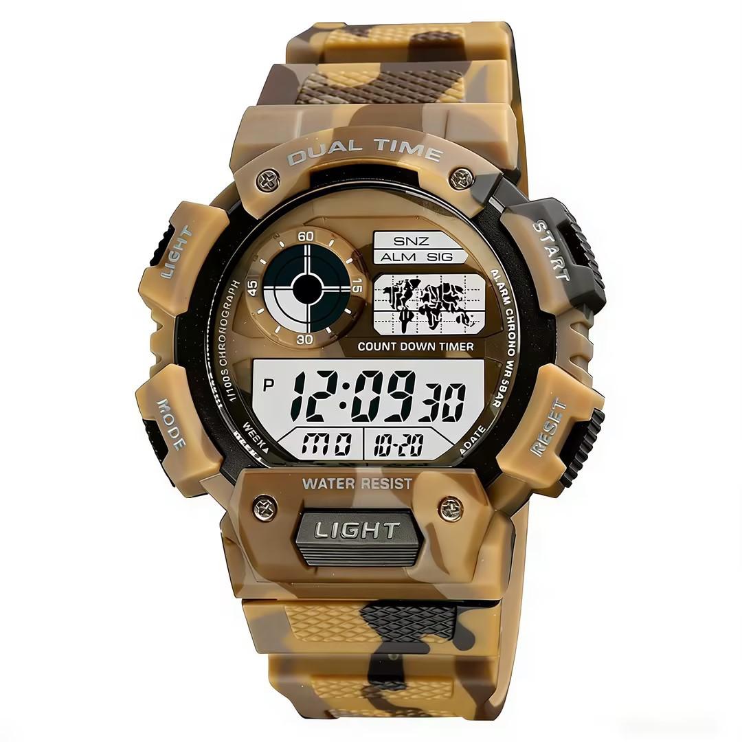 Fashion Youth Men s Sports Outdoor Electronic Watch Student Waterproof Multifunctional Electronic Watch