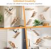 Wooden Cat Ladder Wall-mounted Multi-layer Board Wooden Frame Staircase Wall-mounted Cat Hammock