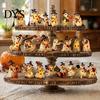 Indoor Resin Crafts Halloween Advent Calendar 2026, 24 Days Patchwork Ghost Countdown with To Gift Luminous Figures, Collectible Gifts for Kids