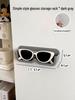 Wall-Mounted Punch-Free Glasses Storage Rack for Bathroom/Bedside